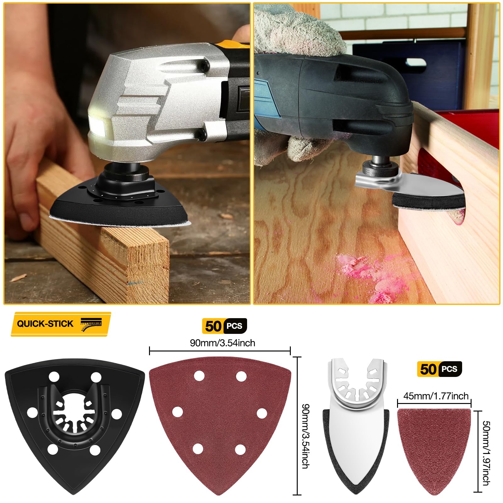 Oszillierendes Sägeblätter-Set, Universal-Multiwerkzeug-Klingen, oszillierendes Werkzeug-Zubehör für Metall, Holz, passend für Makita, Milwaukee, Dremel, Ryobi, Fein Multimaster und mehr, 134