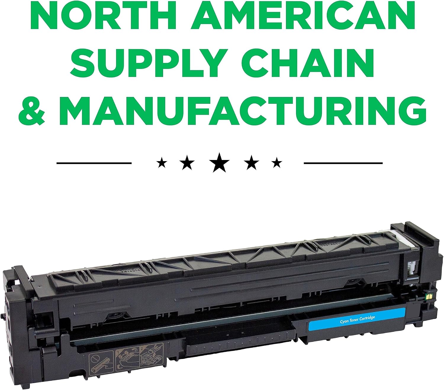 Clover Remanufactured High Yield Toner Cartridge (Reused OEM Chip) Replacement for HP 206X (W2111X) | Cyan