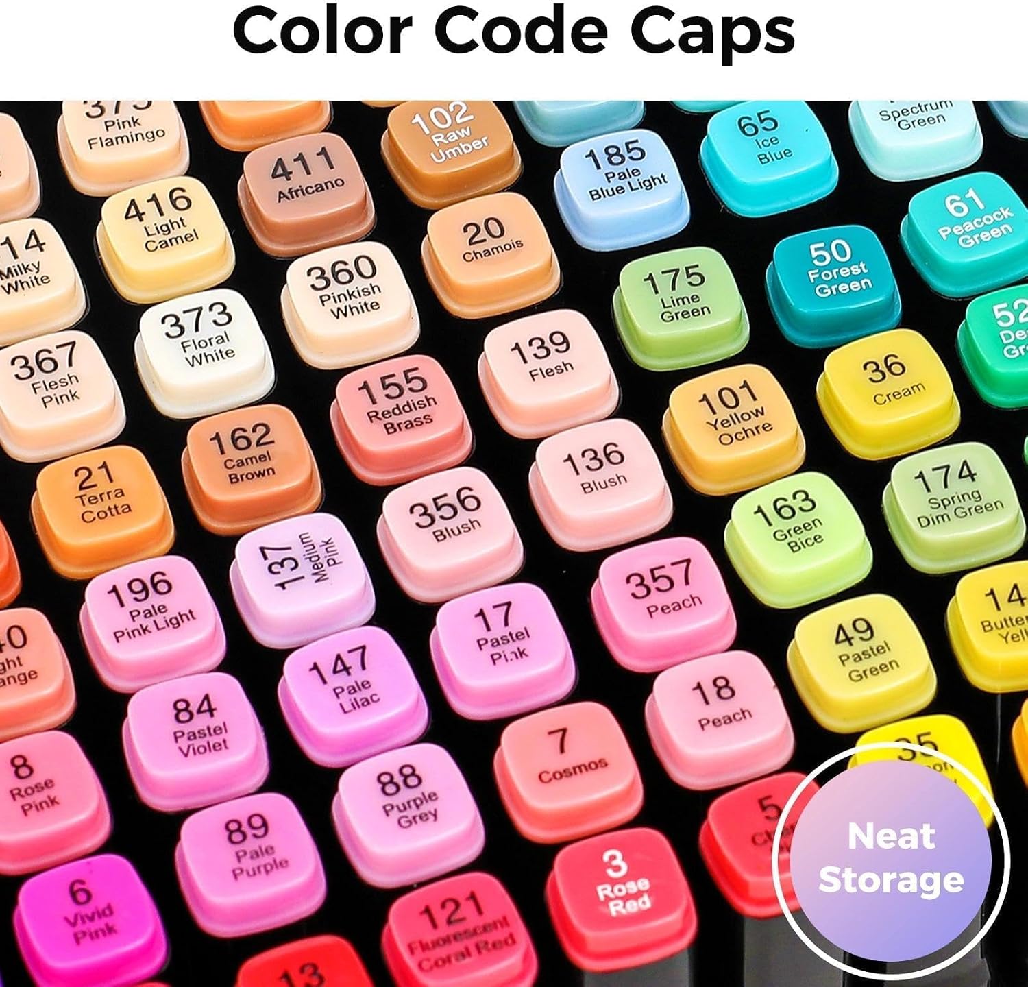 Soucolor Alcohol Markers 100 Colors with Case & Holders, Dual Tips Chisel & Fine Art Markers for Adult Coloring Kids Drawing, Artist Markers Art Supplies for Blending Sketching