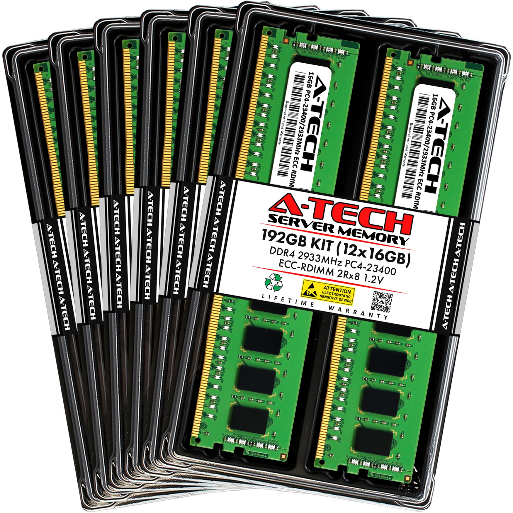 A-Tech 192GB RAM Kit for Lenovo ThinkStation P720 (12 x 16GB) DDR4