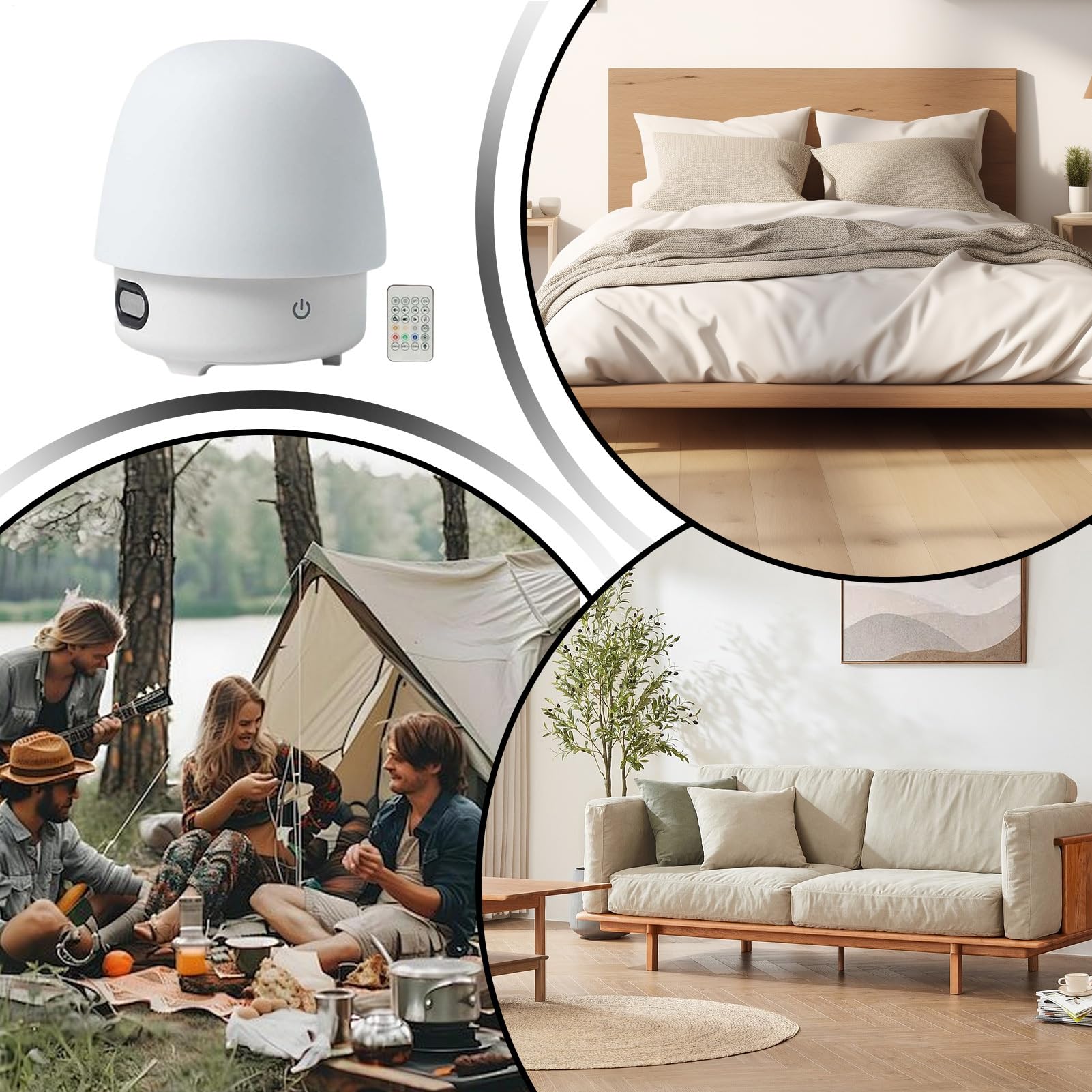 Luz Nocturna Lunar Para Niños Luz Nocturna Regulable, Iluminación Ambiental | Lámpara De Mesa Lunar Con Luces LED Y Altavoz Dormitorio, Salón, Cuarto Infantil, Mesita de Noche