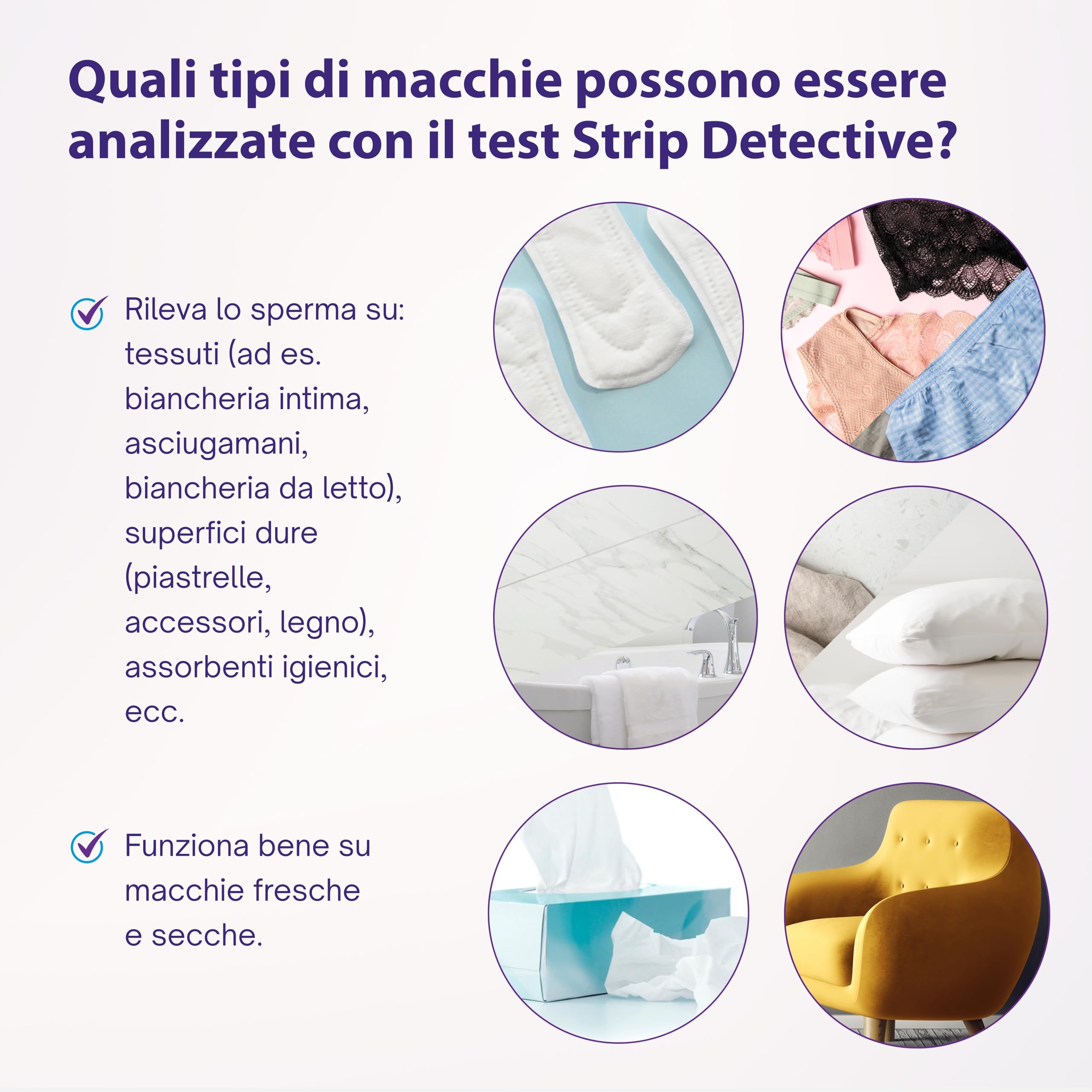 Home Tradimento Test - Test di rilevamento dello sperma, confezione da 10 pezzi