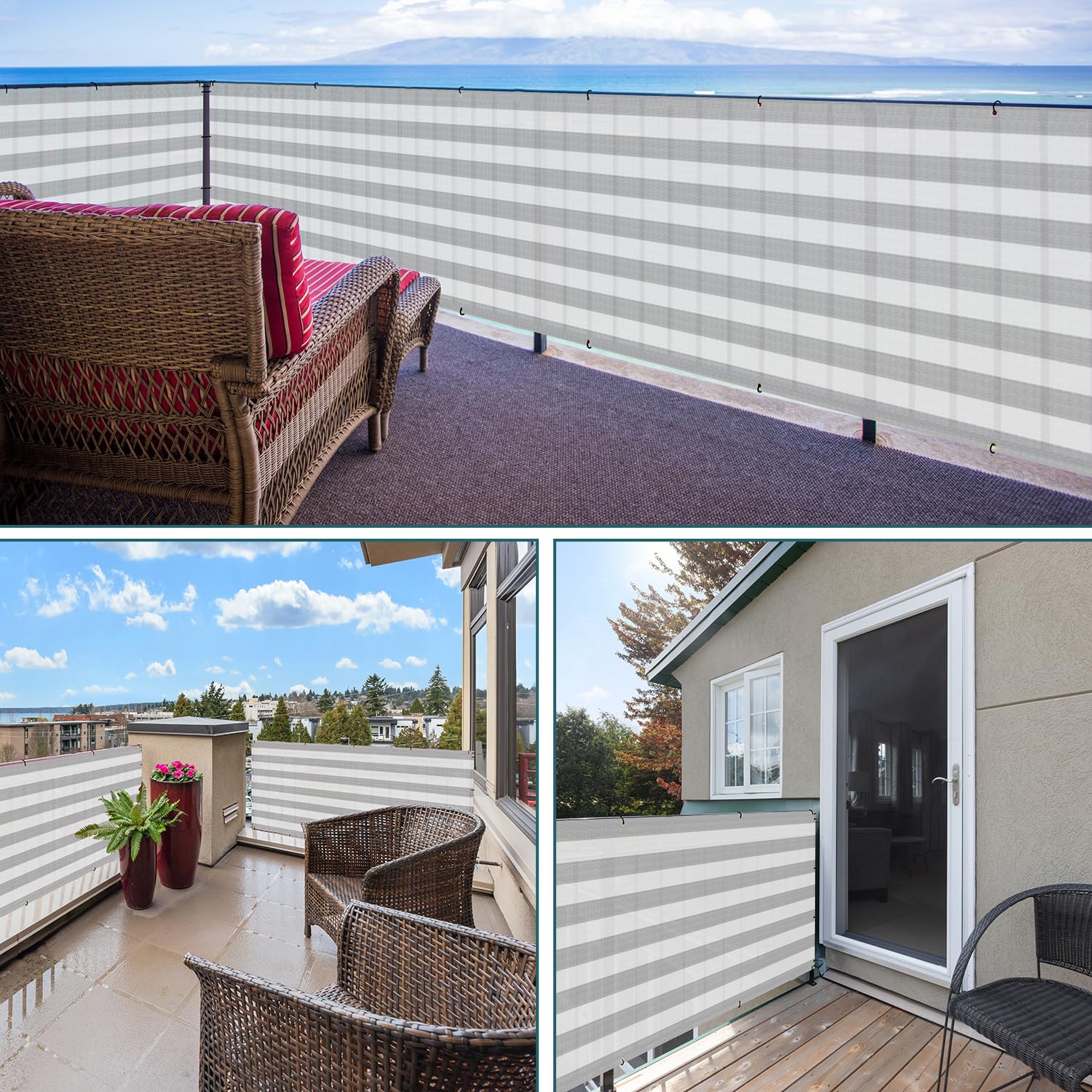 Abrotain Valla De Privacidad Para Balcón, Cubierta De Privacidad De 3, image size:1500x1500