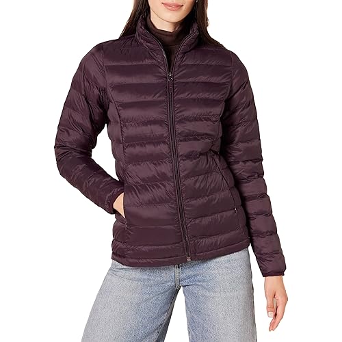 Amazon Essentials womens Lightweight Long-Sleeve Water-Resistant Packable Puffer Jacket (Available in Plus Size)