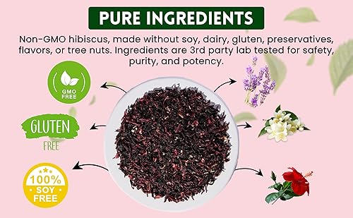 Miniatura 8 de Hibiscus Flowers 16oz + Hibiscus Tropical Herbal 100 bolsas de té