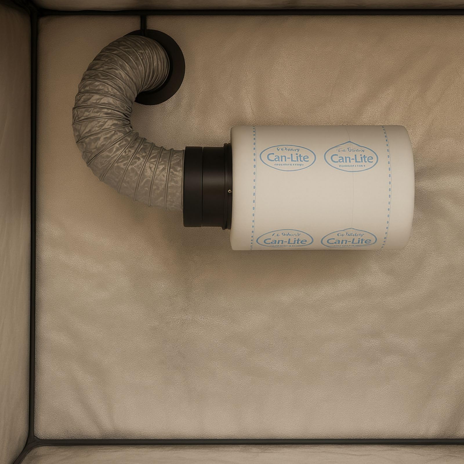 Weedness Filtro de carbón Activo Can-Lite 3500 m³ - Ventilador de Tubo AKF Cultivo Interior Ventilación Filtro de Olor Extracción Conjunto climático