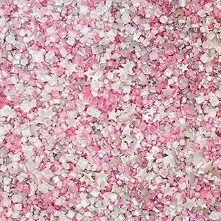 Pink And White Cocktail Sugar For Glass Rims - Rimming Sugar - Gluten-Free - Vegan - 4 Ounce - Cool Mom Sprinkles