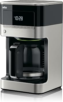Braun Brew Sense Drip Coffee Maker, 12 cup, Black & Gold Tone Permanent Coffee Filter, Reusable #4 Cone Shaped, No Paper Filter Needed, Fits Coffee Makers Series 7 & Series 9, BRSC002,Black