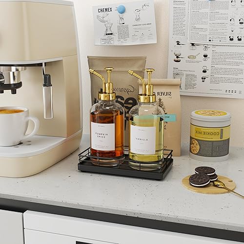 Miniatura 5 de Bandejas de baño de roble para mostrador, bandeja pequeña de madera de 7 pulgadas de largo para perfumes, jabón de manos y platos, bandeja