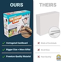 Vista 4 de Witty Yeti Hilarious Human Cone Gag Gift Empty Box. Wrap Your Real Present with This Convincing Fake Prank Box for Men or Women. Funny White