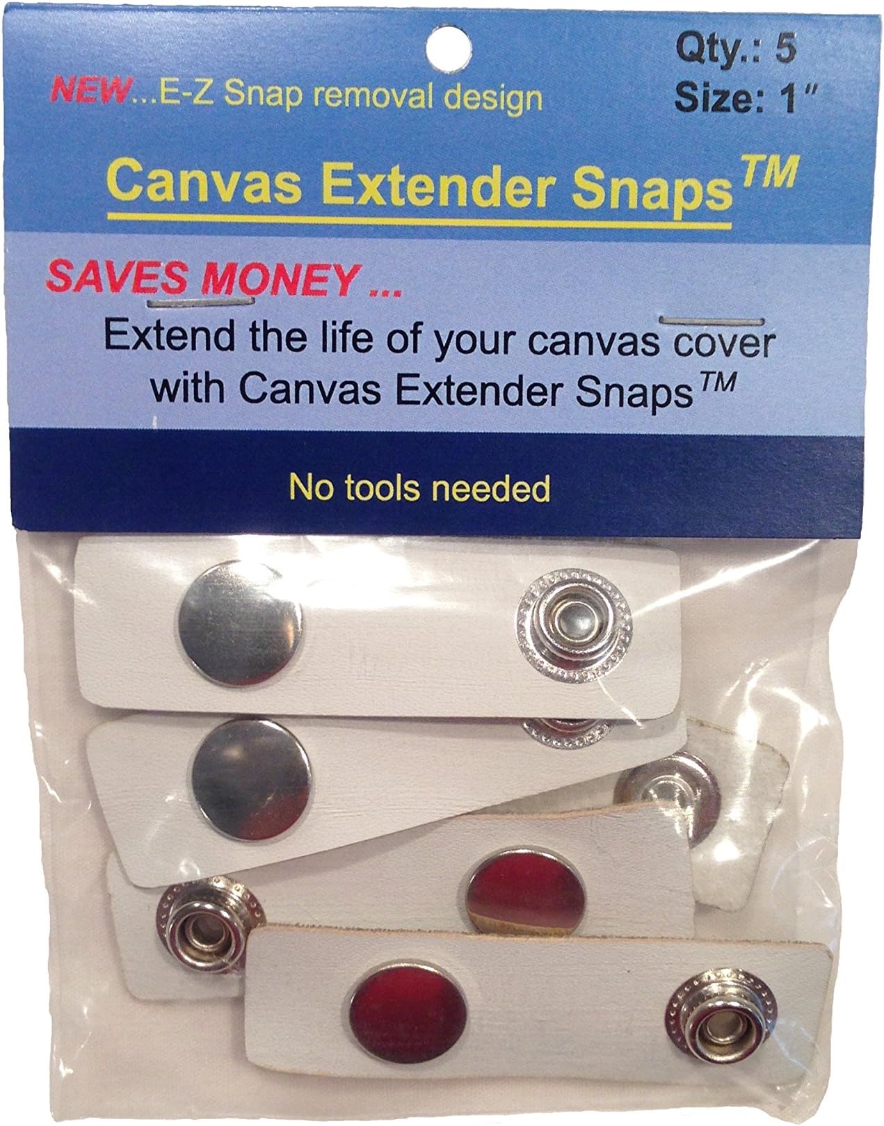 CYP Boat Canvas Extender Snaps Boating Accessories 5 Per Bag Improved Easy Release Tabs