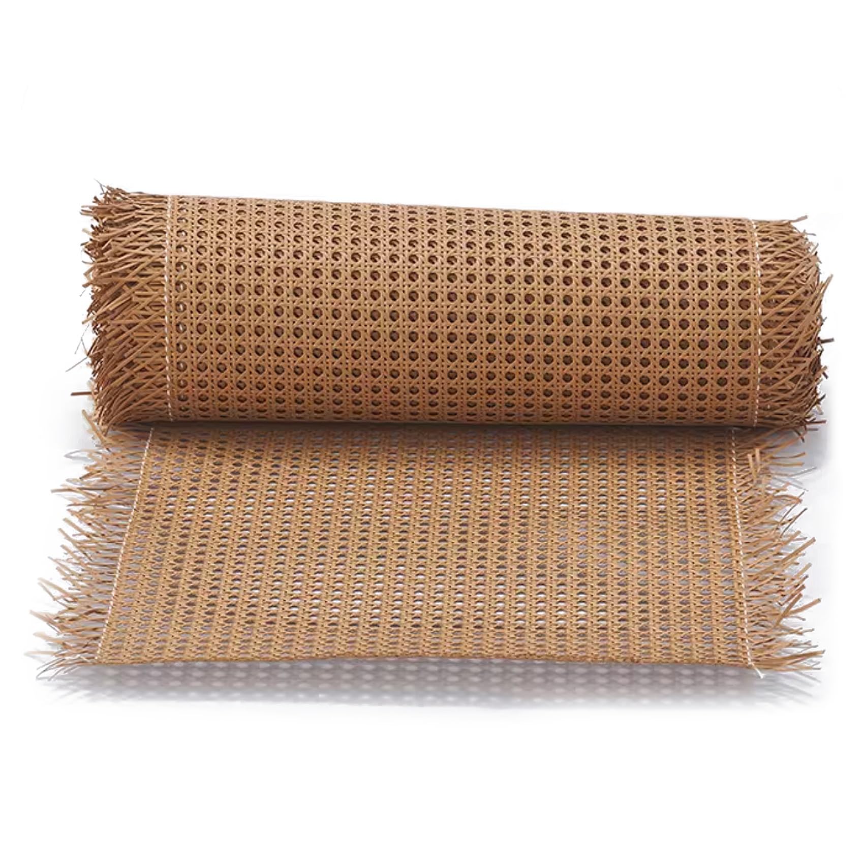 80cm Breites, Rattan Geflecht Gurtband Rolle PE Kunststoff, Wiener Geflecht Meterware, Rattan Vorgewebtes Offenes Netz Gewebe für DIY Stuhl Möbel Schranktür Dunkelbraun(80x300cm)