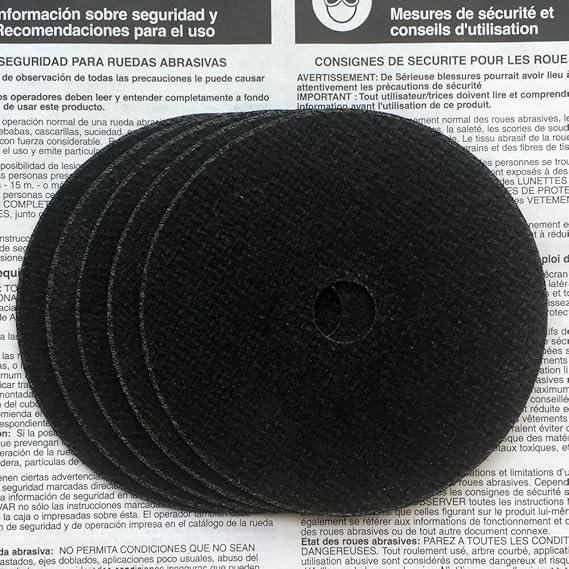 Amazon Com Ccbo Rueda De Corte De Metal Y Acero Inoxidable De 4 0 In X 1 0 In Eje De 7 5 In Herramientas Y Mejoras Del Hogar