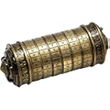 yofit Da Vinci Code Mini Cryptex Lock Puzzle Box with Hidden Compartments for Notes Paper Money Rings Jewelry, Anniversary Romantic Birthday Gifts for Her Men Women Girlfriend