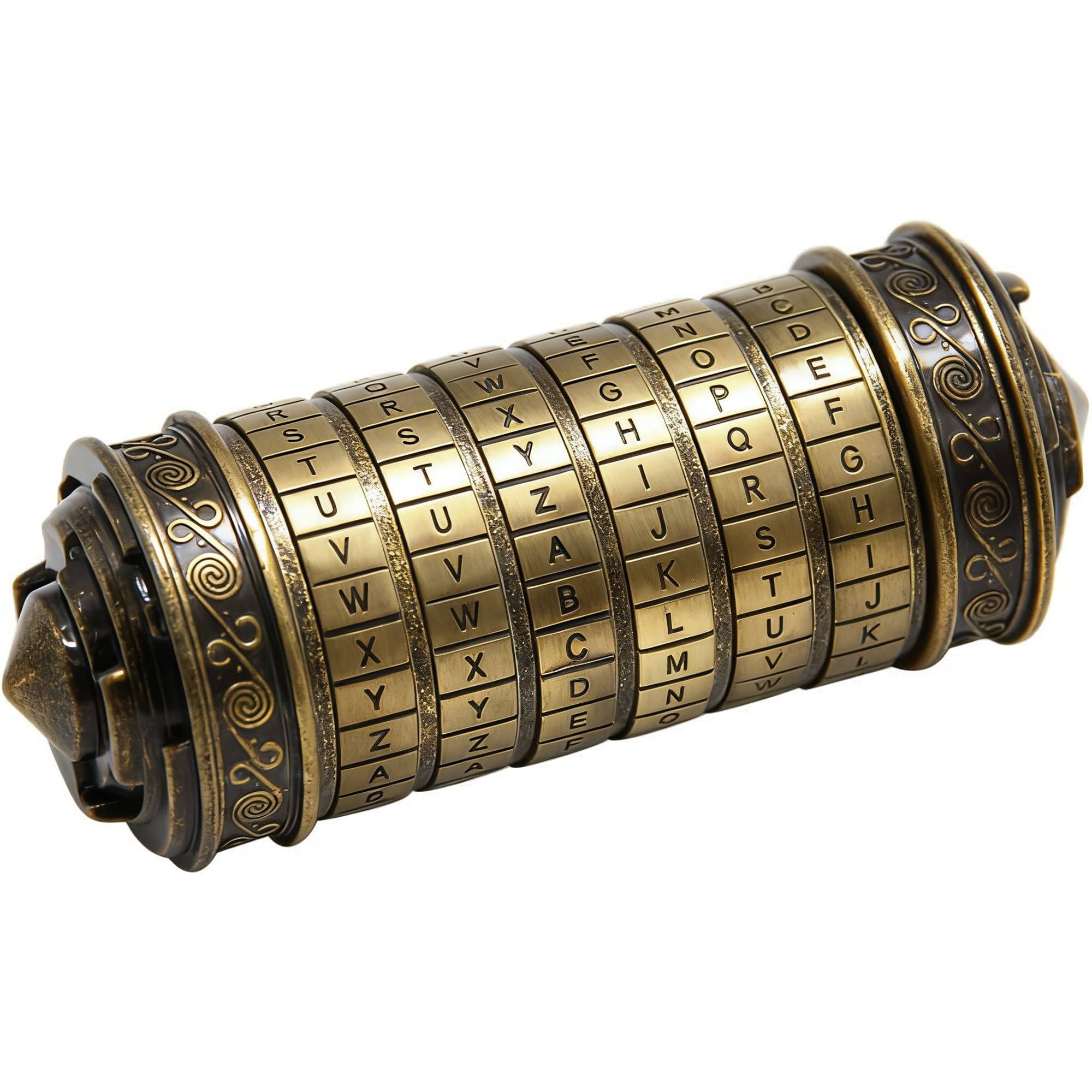 yofit Da Vinci Code Mini Cryptex Lock Puzzle Box with Hidden Compartments for Notes Paper Money Rings Jewelry, Anniversary Romantic Birthday Gifts for Her Men Women Girlfriend