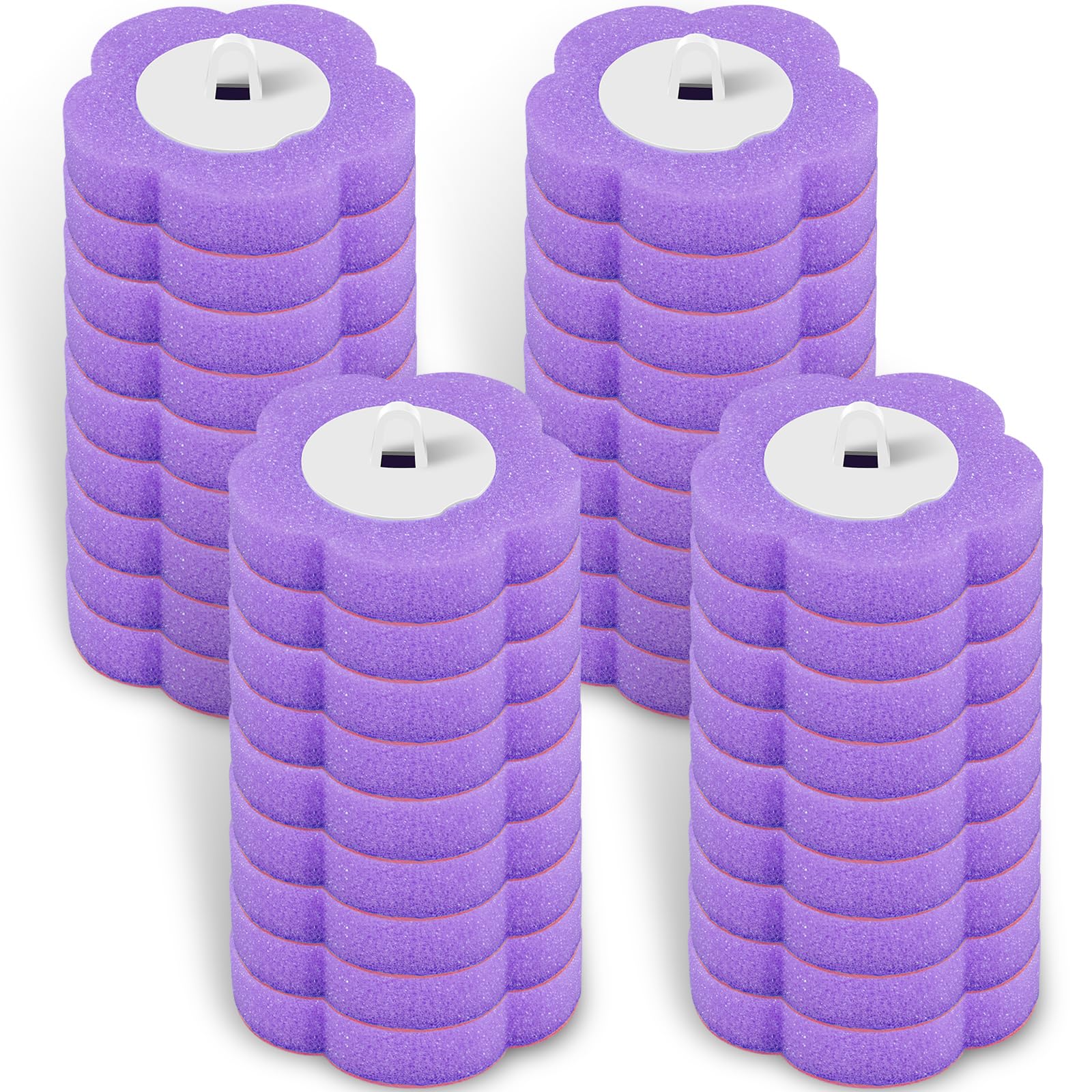 36Pcs Toilet Wand Refill Pads, Practical Toilet Cleaning System Replacement Brush Head Set, Toilets Cleaner Brush Head, Toilets Wand Kit for Home Kitchen Bathroom Bathtub Sink