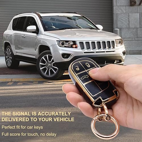 Miniatura 4 de Elegananccy Funda para llavero Jeep, Negro -