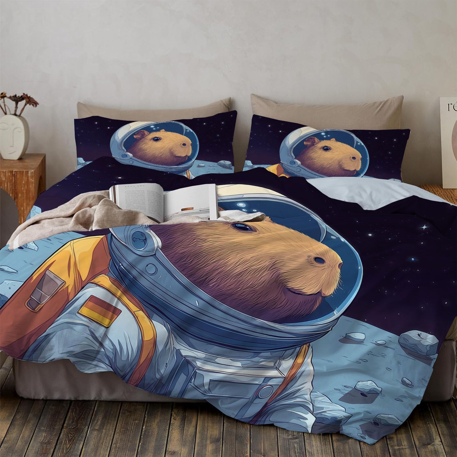 Housse de Couette Facile à Entretenir 200x200cm pour Enfant Hypersensible