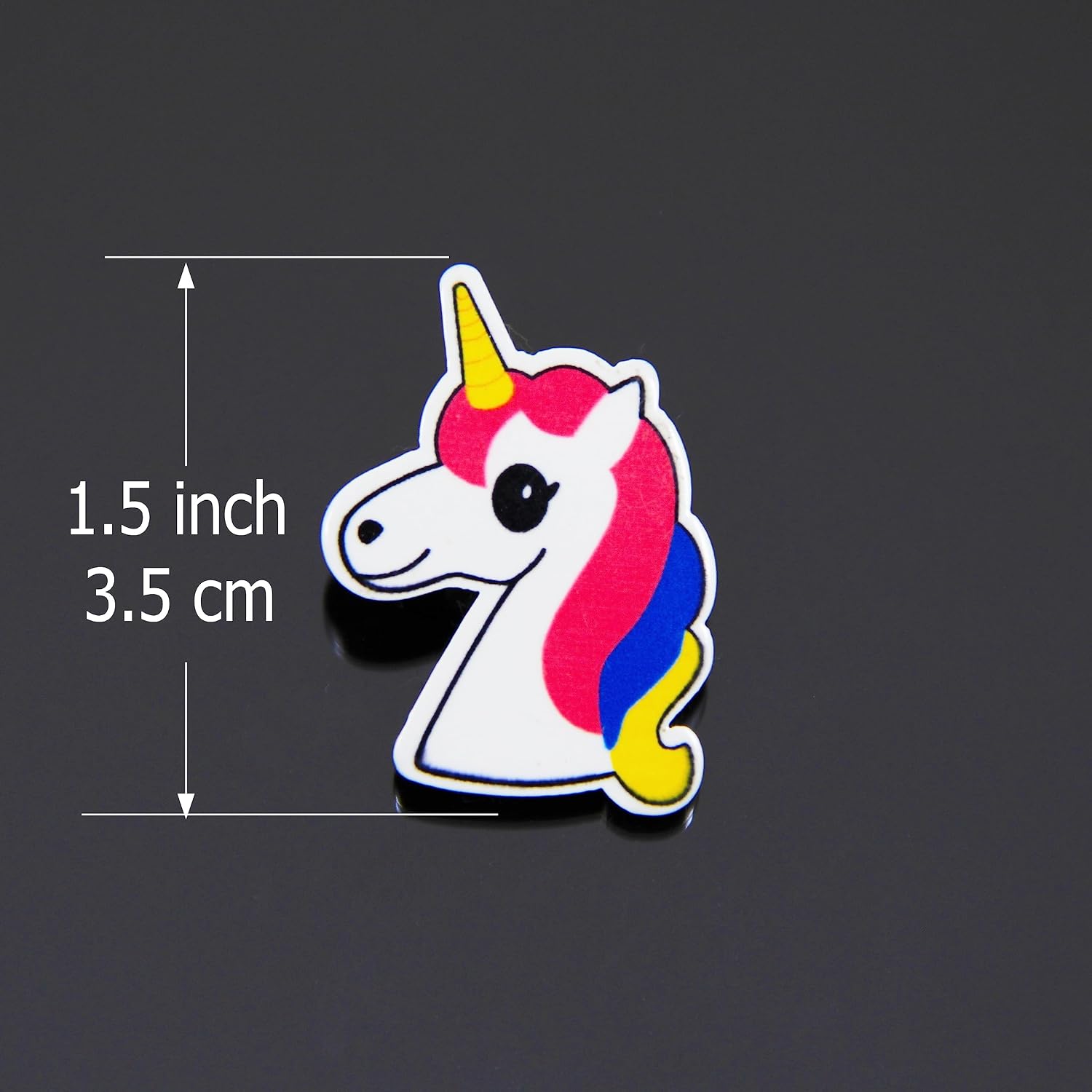 Unicorn Pin cute unicorns jewelry Magical Emoji plastic acrylic Pin brooch Kawaii fairytale badge Lapel Pins handmade Unicorn lover gift Punky Pins