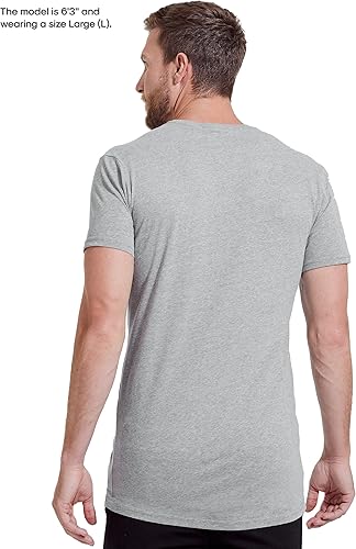 Miniatura 9 de True Classic Camisetas para hombres Camisetas de manga corta con cuello redondo para hombre, Camisetas de mezcla de algodón lisas y novedosas para