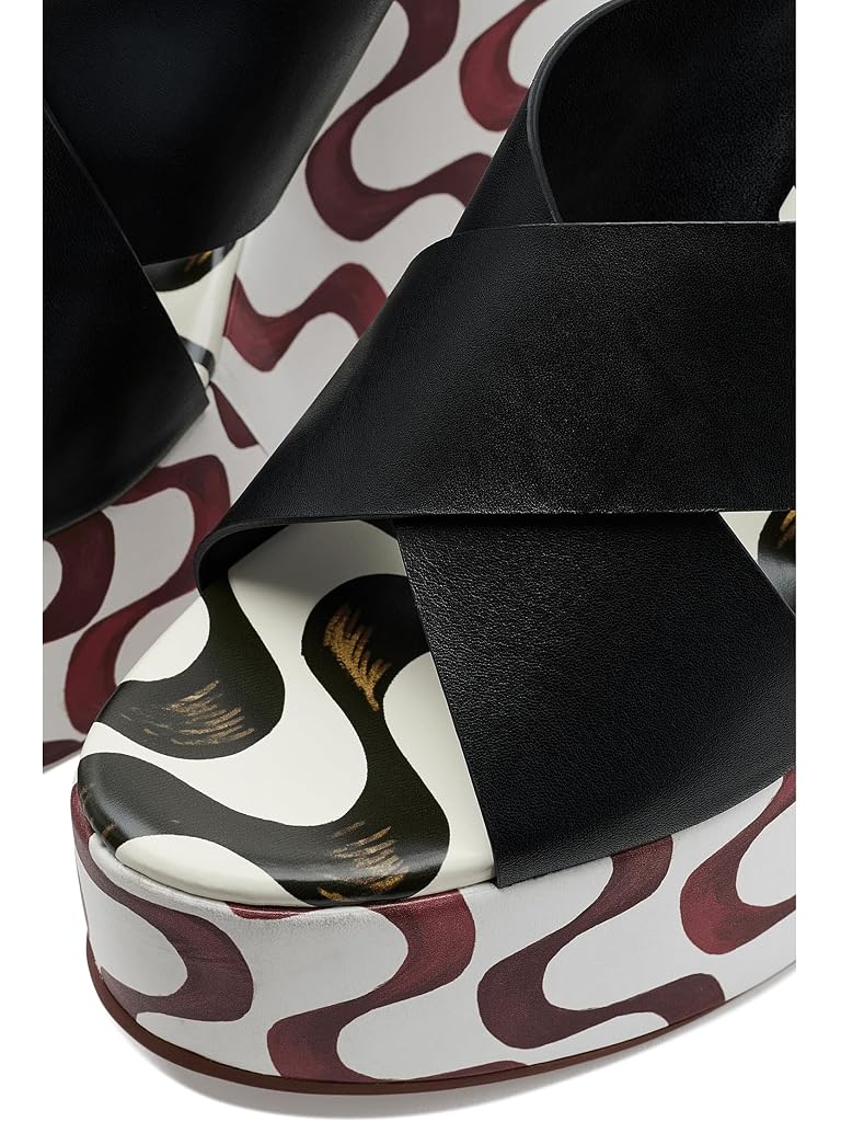 Black FARM Rio Copacabana Wedge Sandals