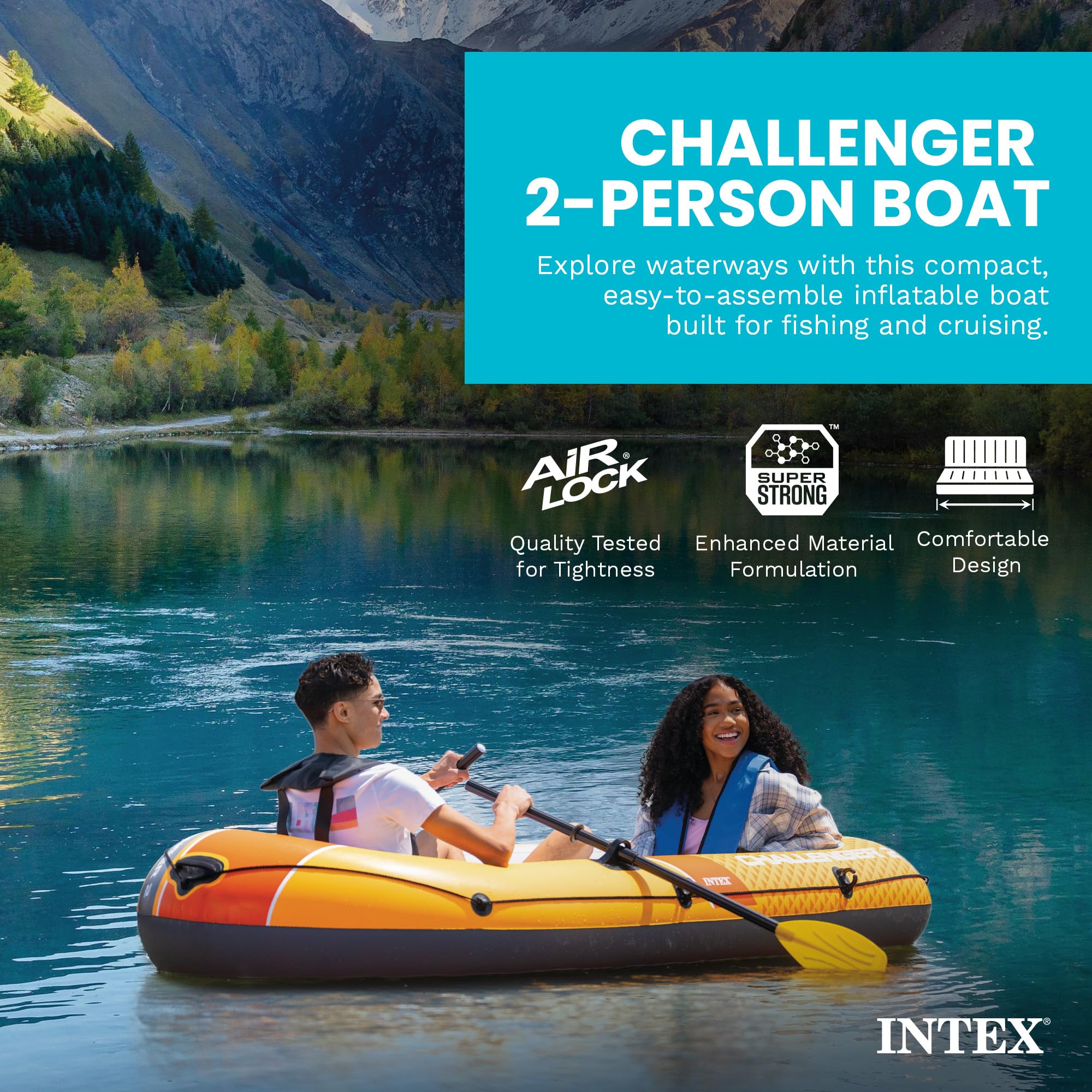 Amazon | INTEX 66312EP Challenger 2 インフレータブルボートセット
