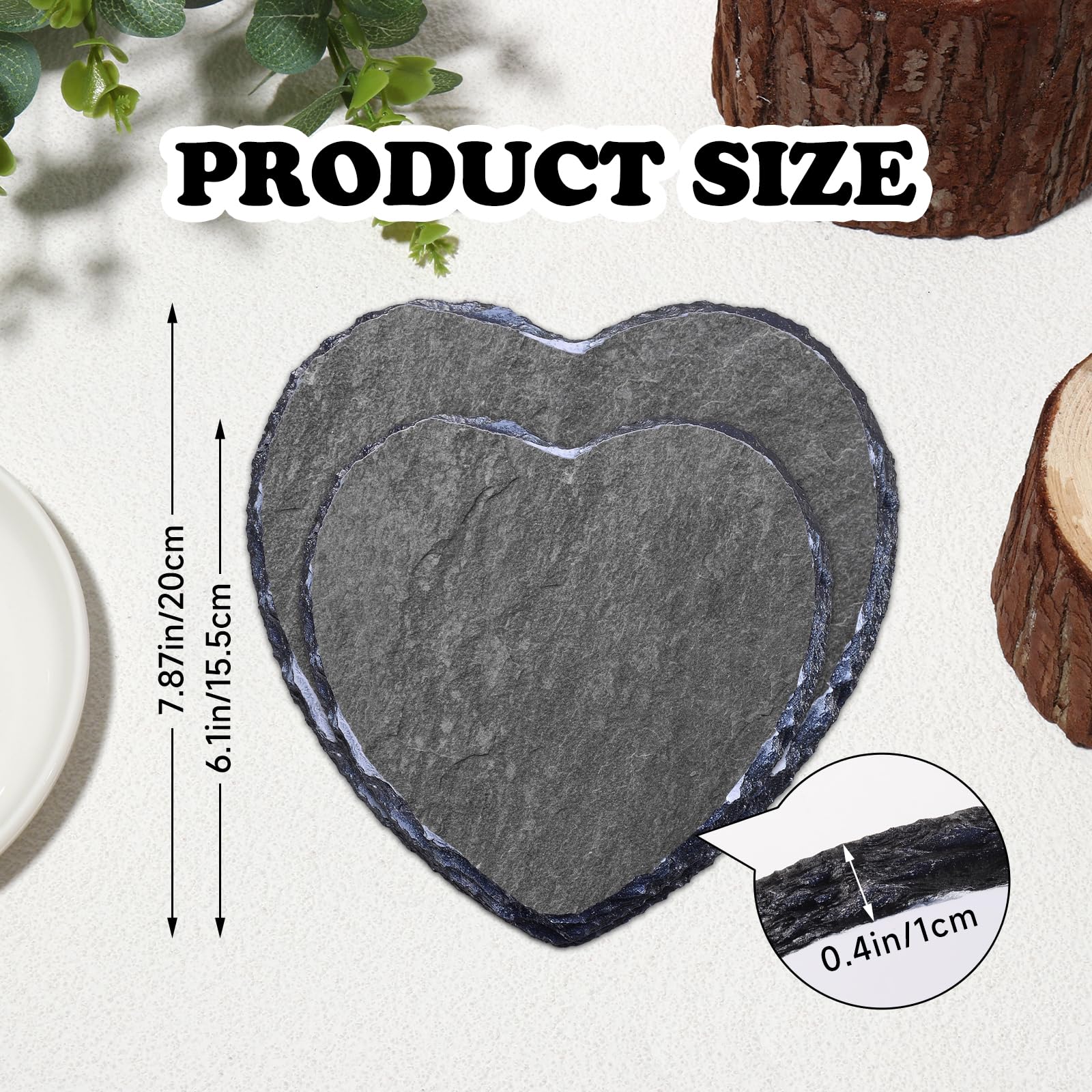 Bohaluo Custom Pet Memorial Stones for Dog, Personalized Memorial Plaques for Outdoors with Picture & Text Garden Stone for Loss of Dogs, Heart Shaped Dogs Grave Marker,B3-Heart