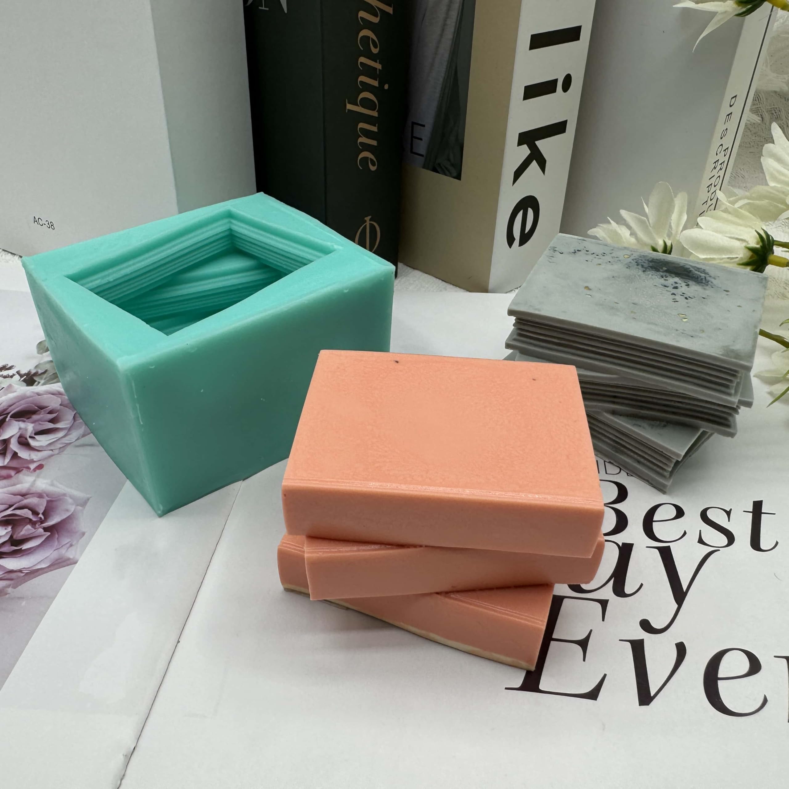 3D-Form für Seife, Handarbeit, Kerze, Wachs, Schmelzformen, Mousse, Kuchen, Aromatherapie, Gips, Kunstharz, Basteln, Silikonform