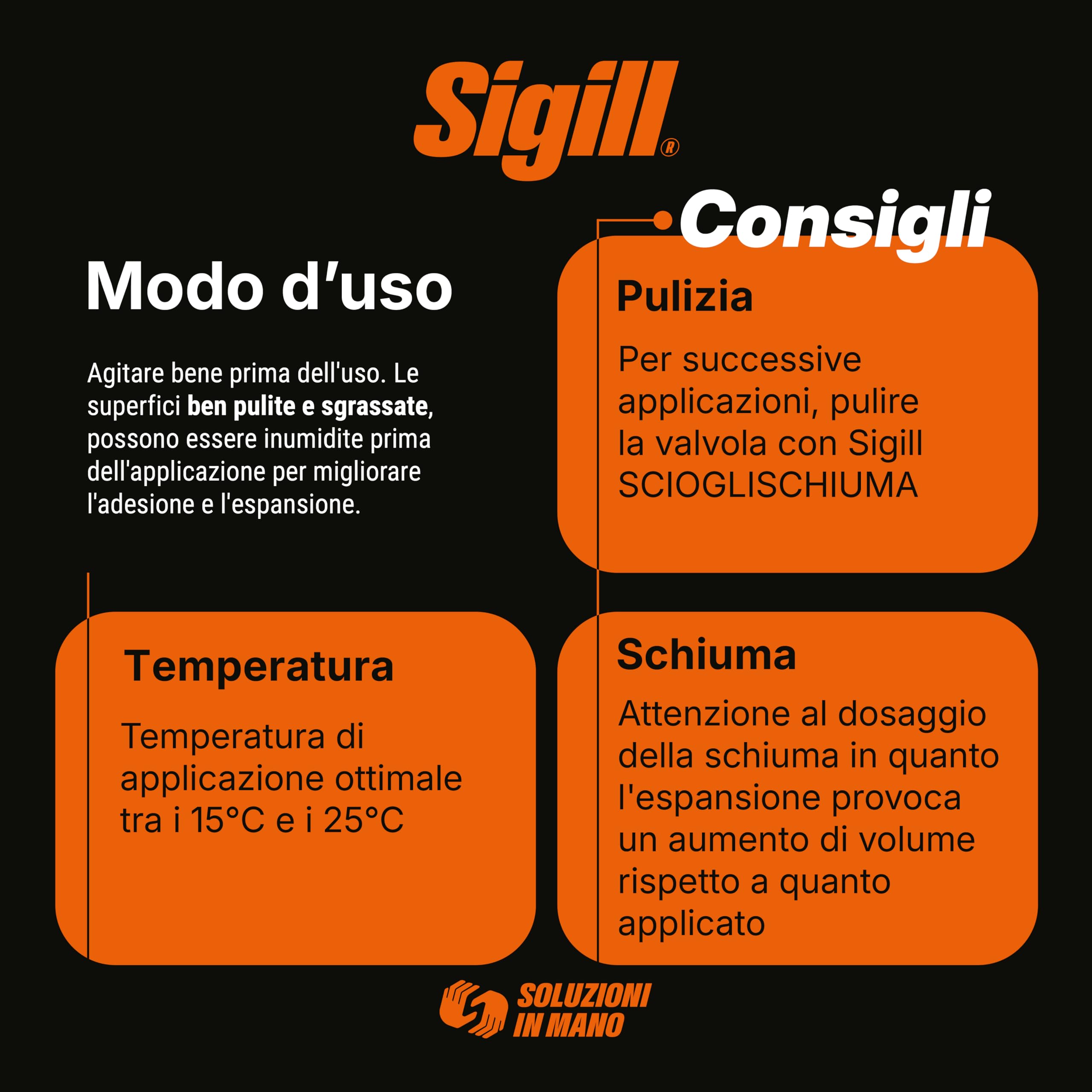 SIGILL, Polipur 888, Schiuma Poliuretanica Monocomponente per l'Isolamento e Assemblaggio, per l'Applicazione Manuale o con Pistola, Ideata per Fissare Telai, Pareti Divisorie ecc., 500 ml