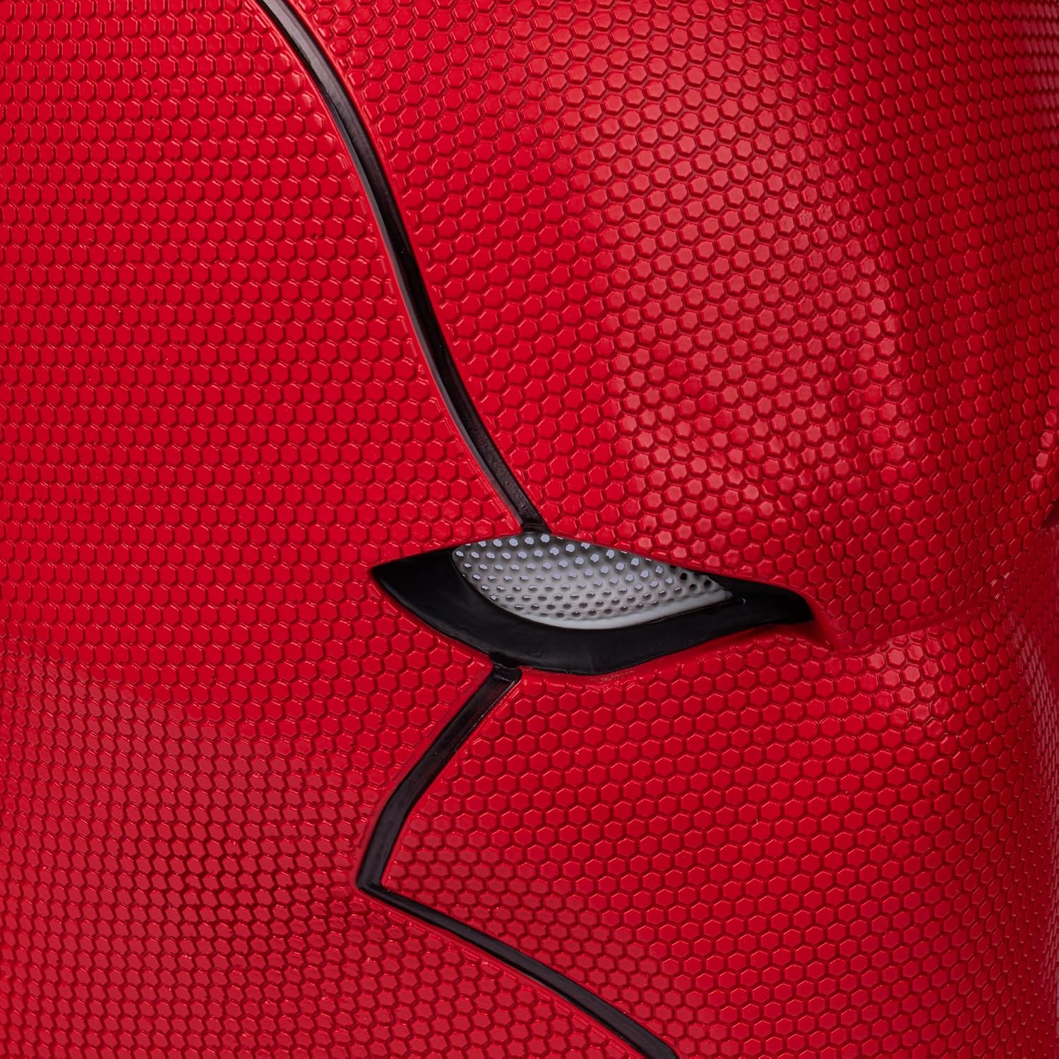 Red Helmet Deluxe Cosplay Prop UV Bright Surface Collectors Edition Halloween Costume Mask Props