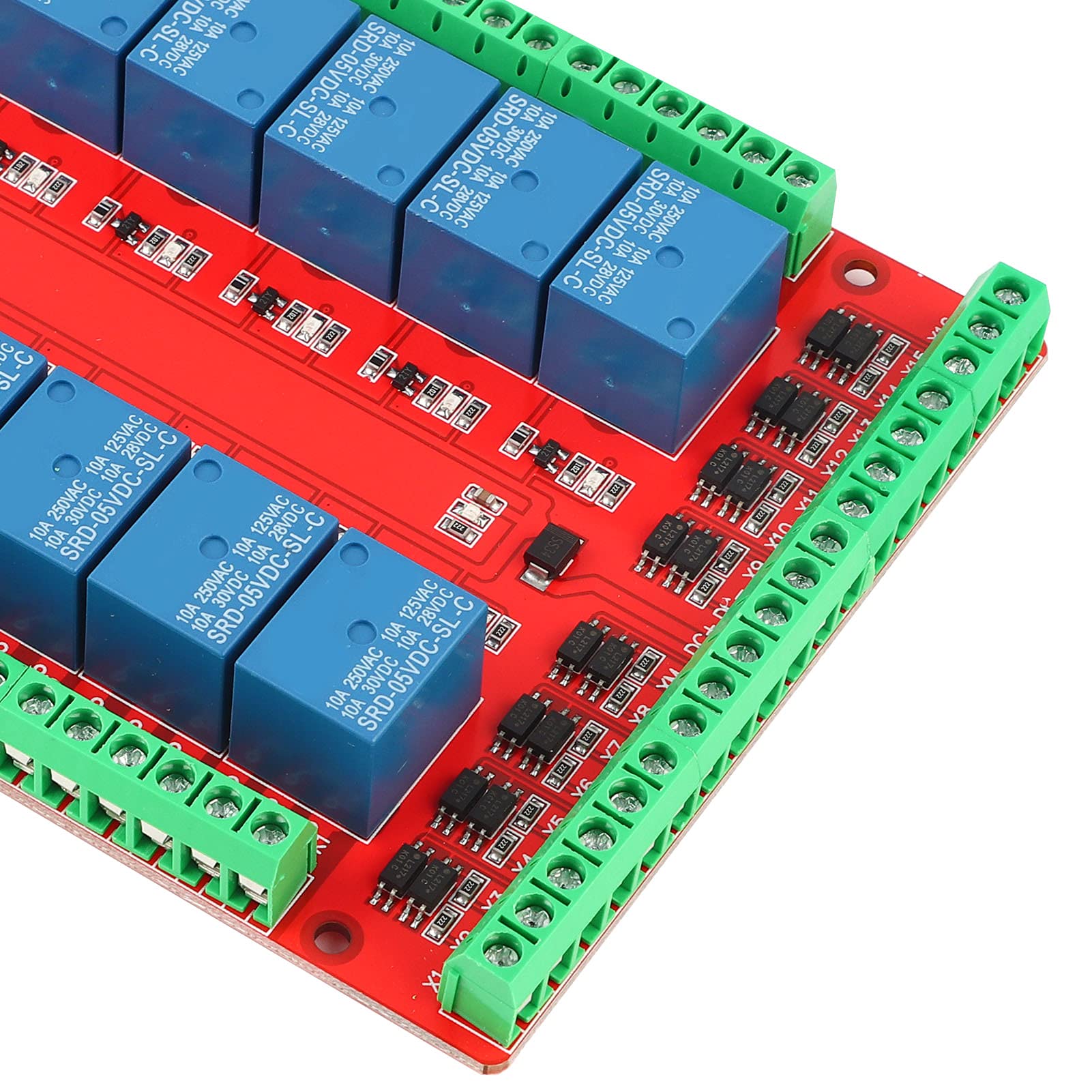 816 Arduino Arduino Cables Módulo De Relé 16 Canales - DC 5V/12V/24V, Control Alto ...