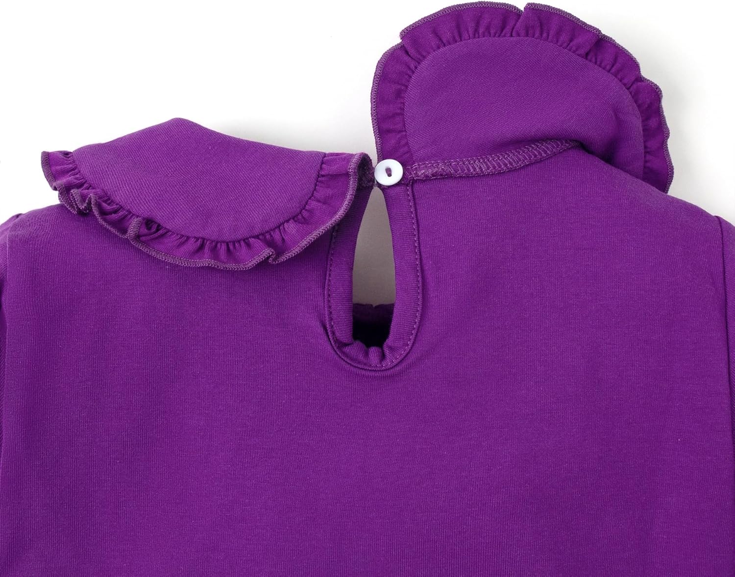 Magic Park 12M-14Y Toddler Girl Long Sleeve Blouse Girls Ruffle T-Shirt Solid Color Tee Casual Tops Holiday Winter Shirts - Image 5