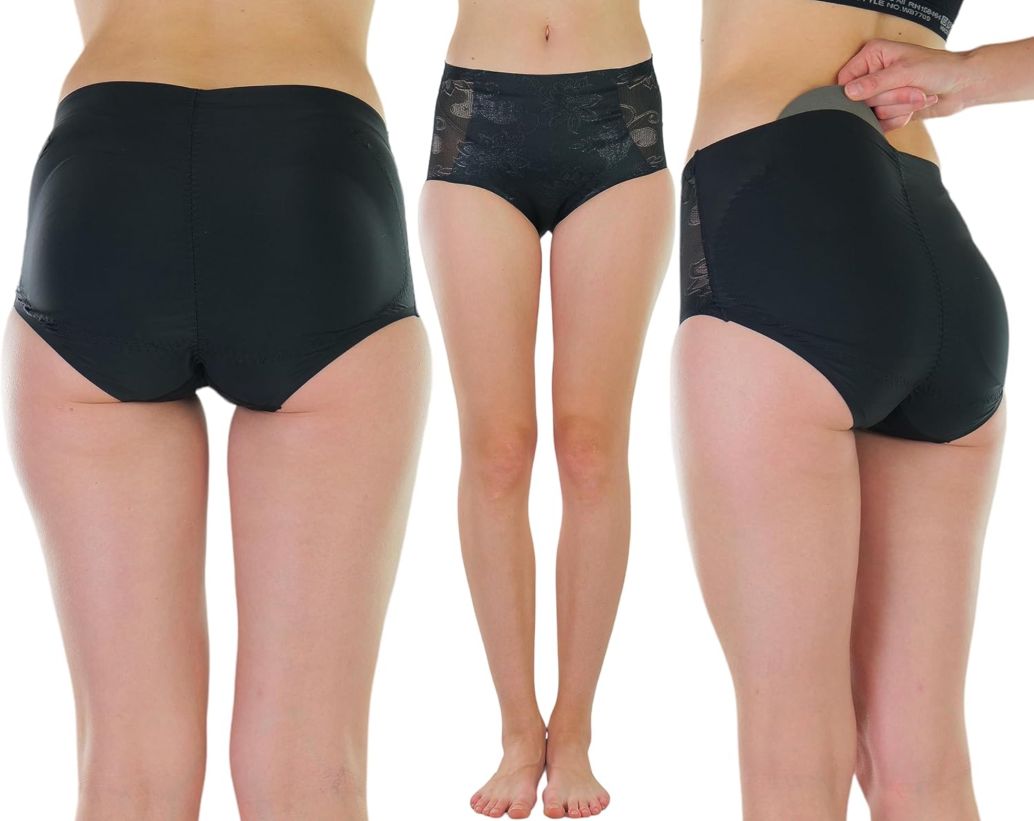 ToBeInStyle Women's Pack of 6 Butt Boosting Padded Panties