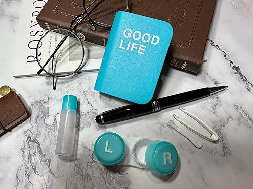 Miniatura 2 de Kit de estuche para lentes de contacto, lindo libro de color Fox estuche para lentes de contacto con herramienta de extracción, kit de