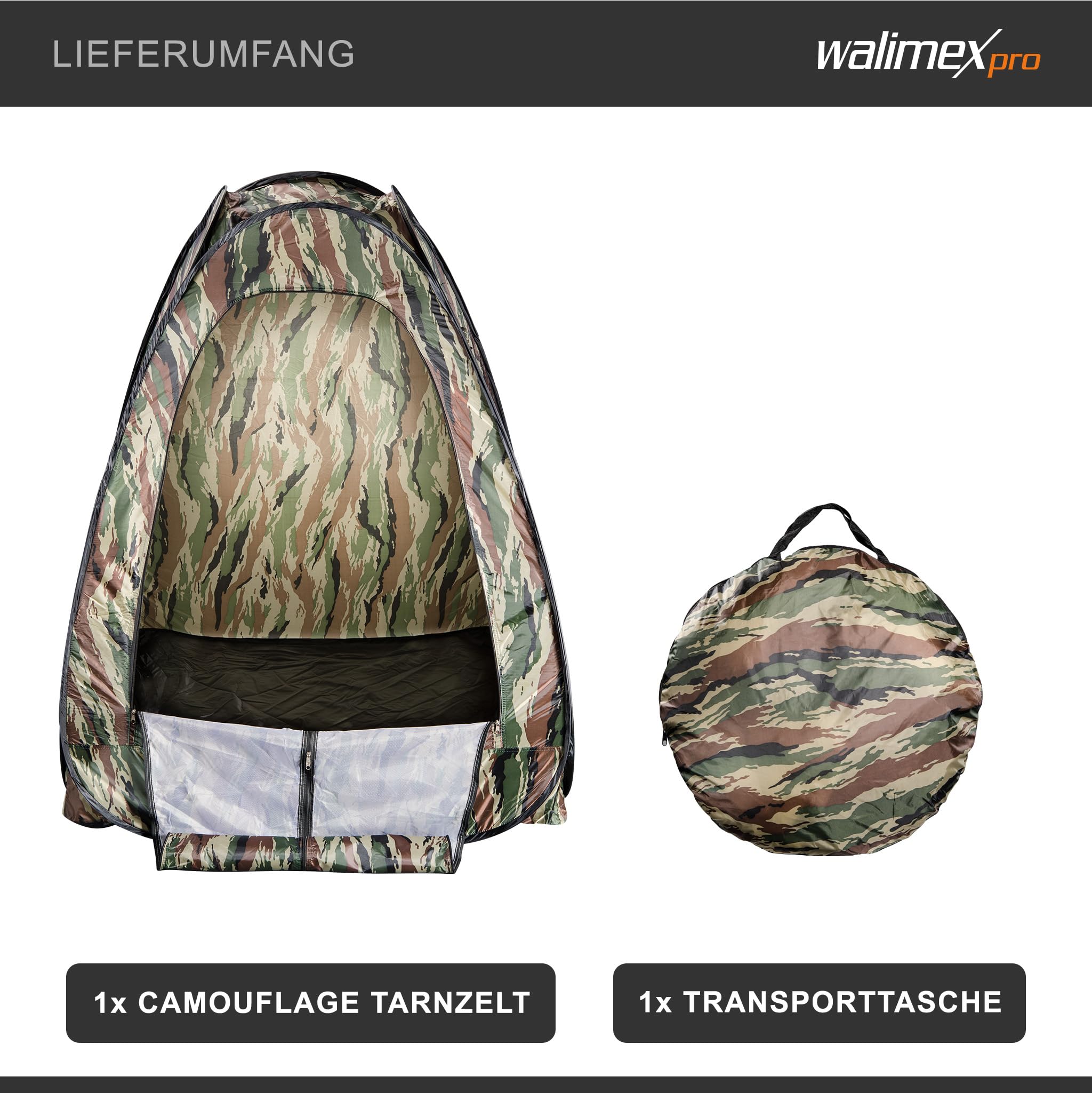 Walimex - Carpa Pop-UP con diseño de camuflaje