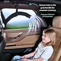 Vista 8 de Swanoo Extensor de ventilación de AC para automóvil Manguera de ventilación para asiento trasero Dirige aire frío o caliente a niños y mascotas