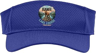 Banff National Park Lake Louise Alberta Canada Bear Sport Sun Visor, Youth, One Size, Purple