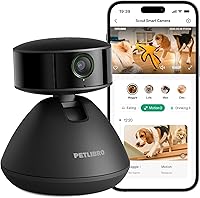 PETLIBRO AI Indoor Pet Camera: 360° Auto Tracking, Multi-Pet Recognition, AI Day Summaries, 1080p Night Vision, 2-Way Audio