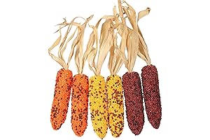Pack of 6 Fake Corn Ornament India Corn Design