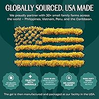 Vista 7 de TrueSeaMoss Gel de musgo marino – Hecho en EE. UU. – Musgo marino recolectado en la naturaleza, frutas y verduras en frasco – Fresa, paquete de 1