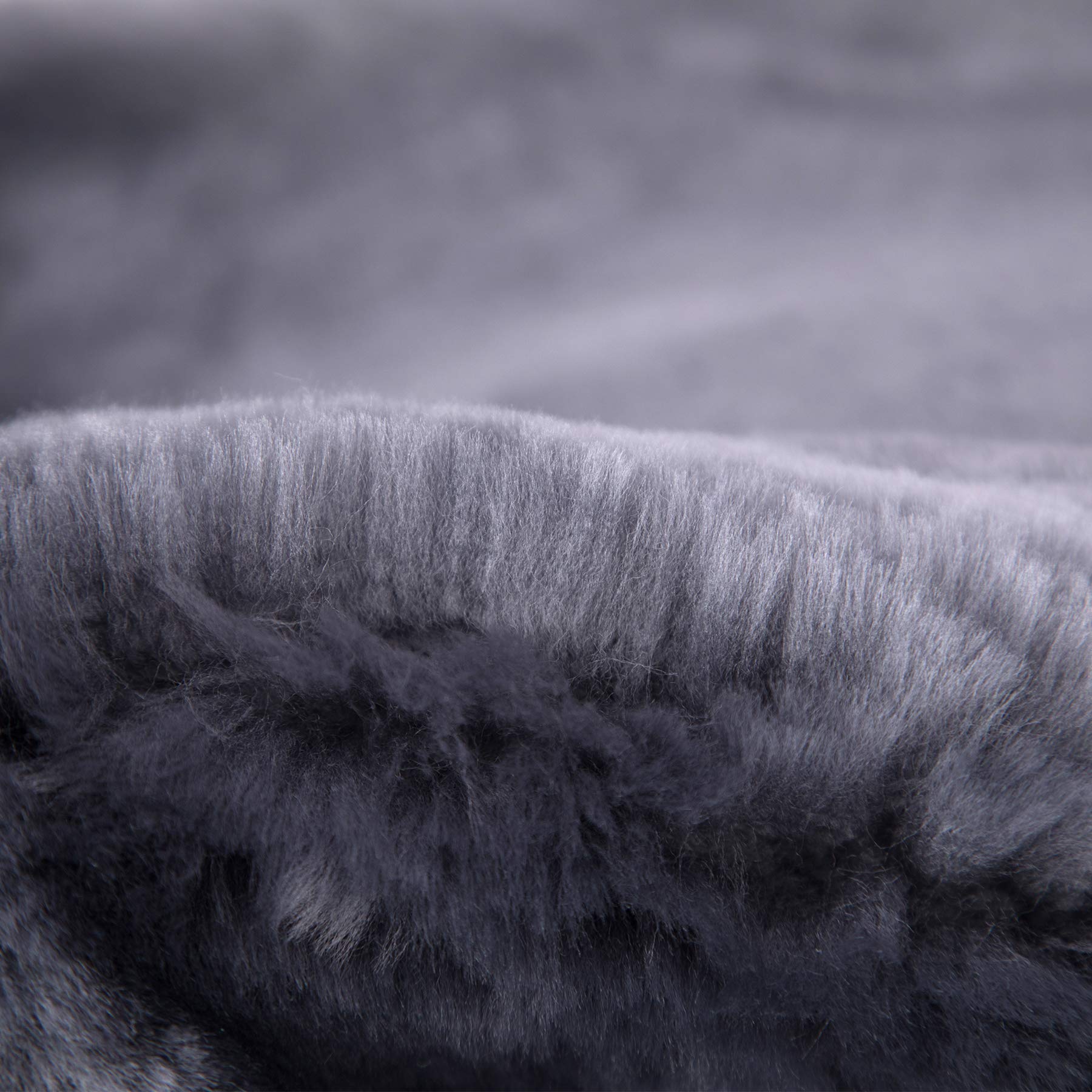 Western Merino Sheepskin Saddle Seat Cover - Funda para asiento de sillín, piel de cordero, color gris