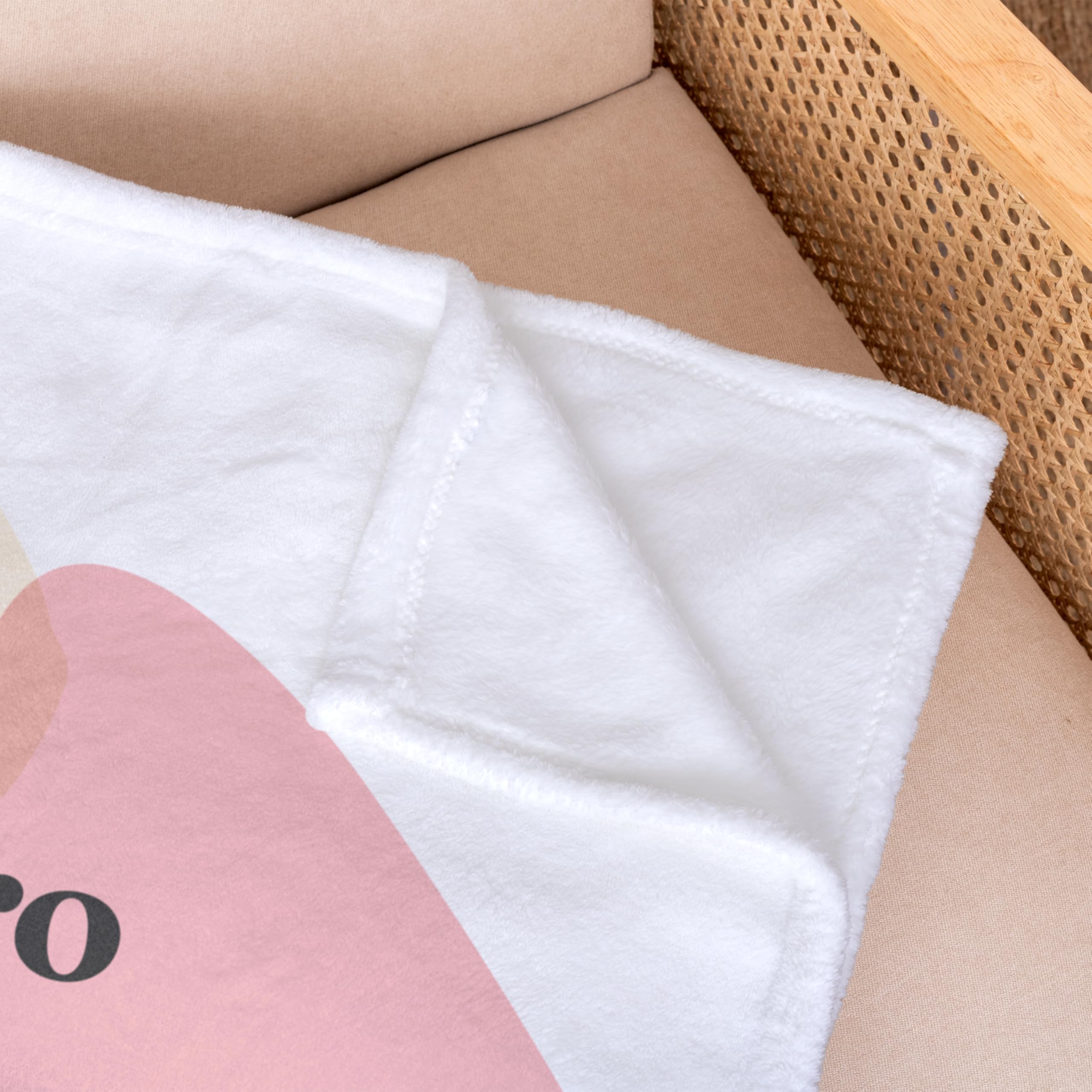 Manta Personalizada de 170x130cm con Nombres o Texto Diseño Te Quiero Disponible el Tela Polar, Coralina y Sherpa Borreguillo para Sofá o Cama Perfecta para Regalo Original (Coralina)