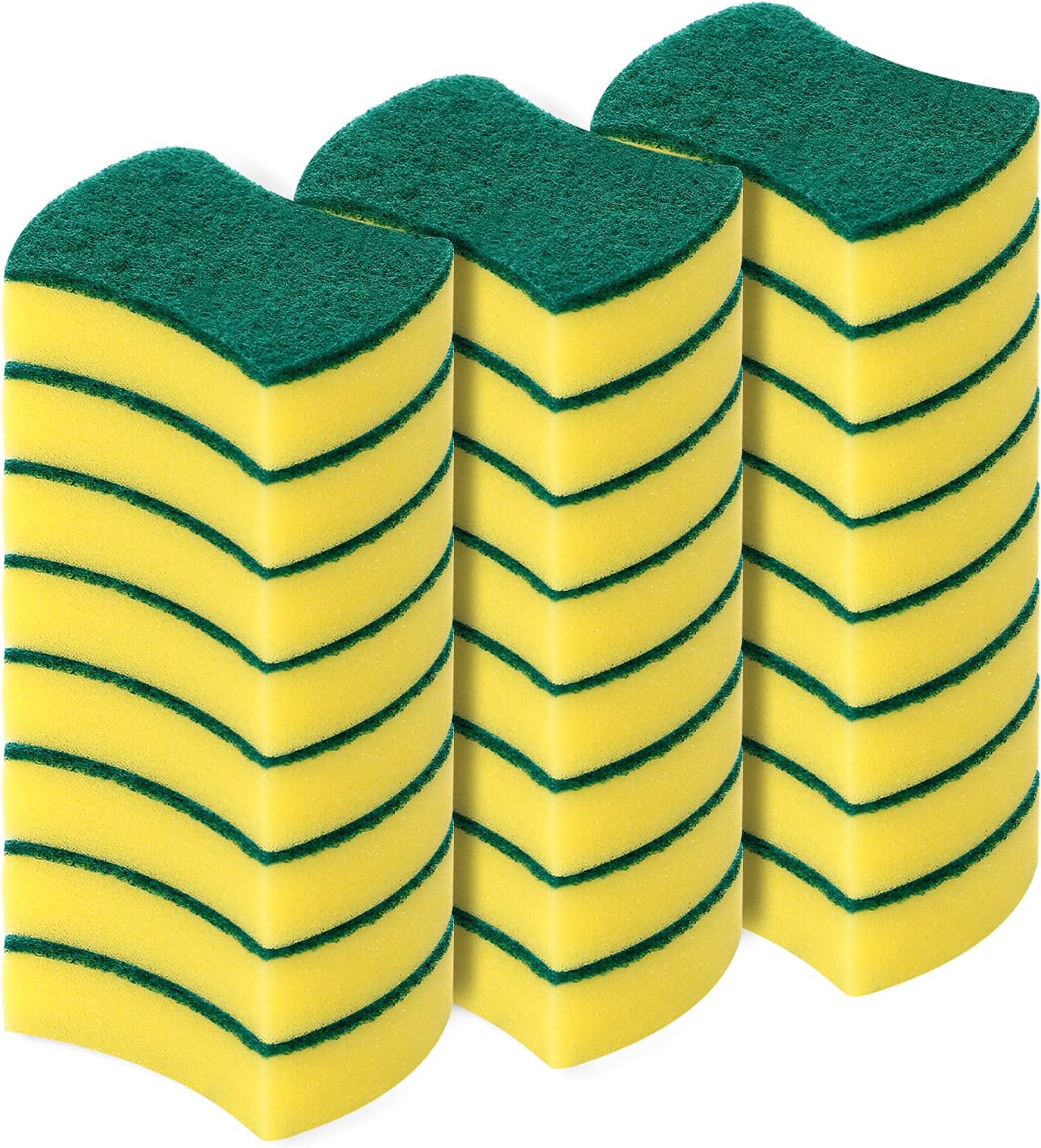 (24 Pack) Heavy Duty Scrub Sponges by SCRUBIT Kitchen Dish, Sink and Bathroom
