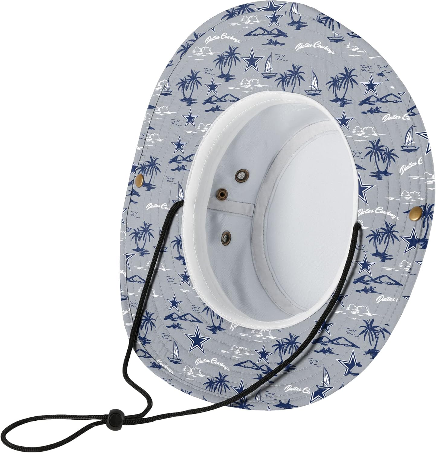 NFL Team Cropepd Big Logo Sport Outdoor Sun Bucket Boonie Hat