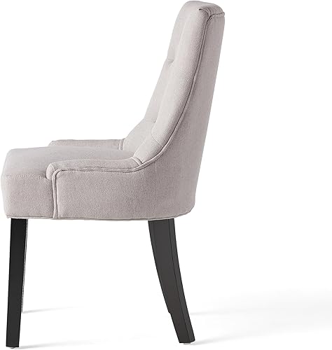 Miniatura 7 de Juego de 2 sillas de comedor Stacy Light Sky, en tela gris o verde azulado, Gris claro Gris claro + marrón oscuro,Negro + marrón oscuro,Marrón