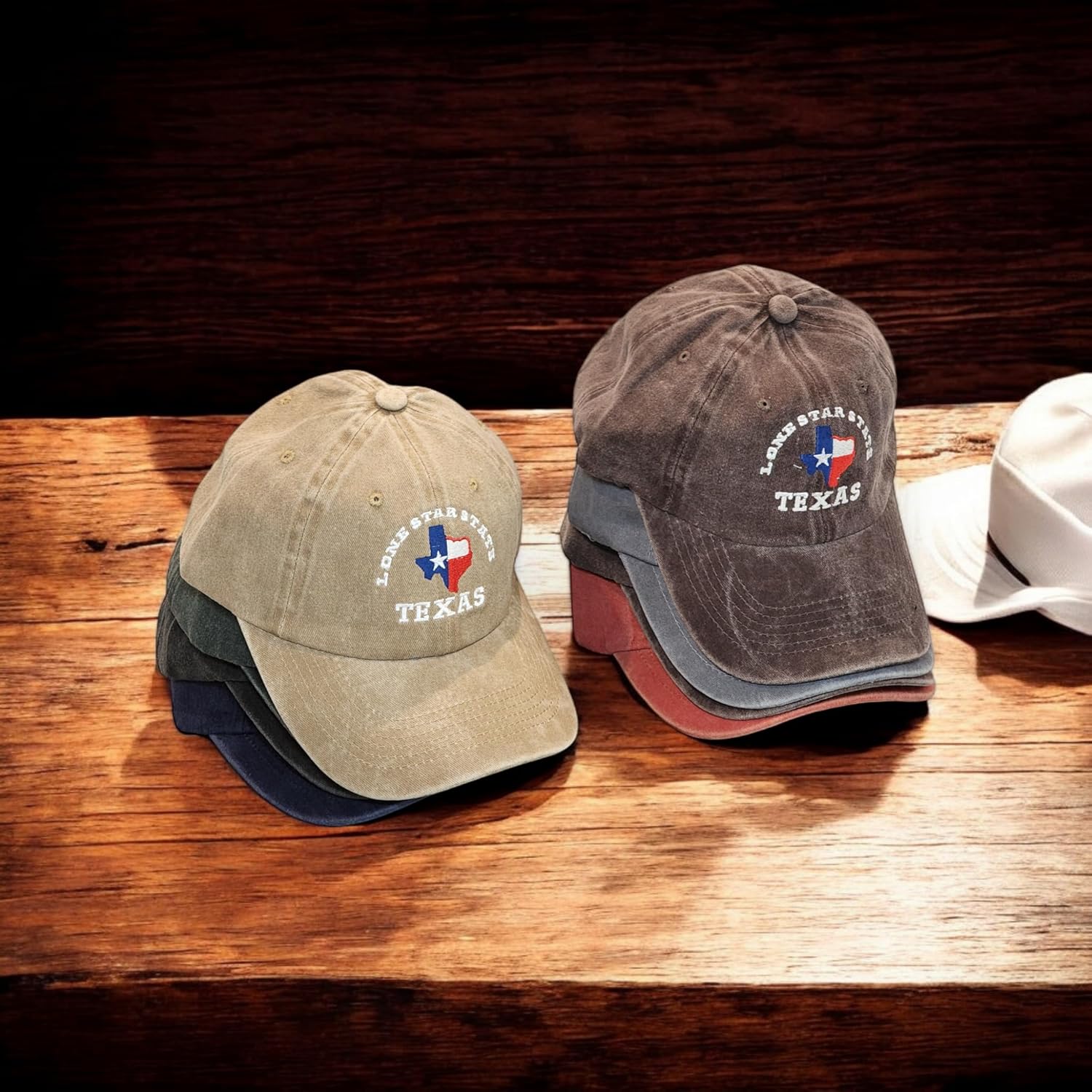 Texas Flag Hats for Men Women,Funny Adjustable Cotton Embroidered Lone Star State Baseball Cap - Image 4