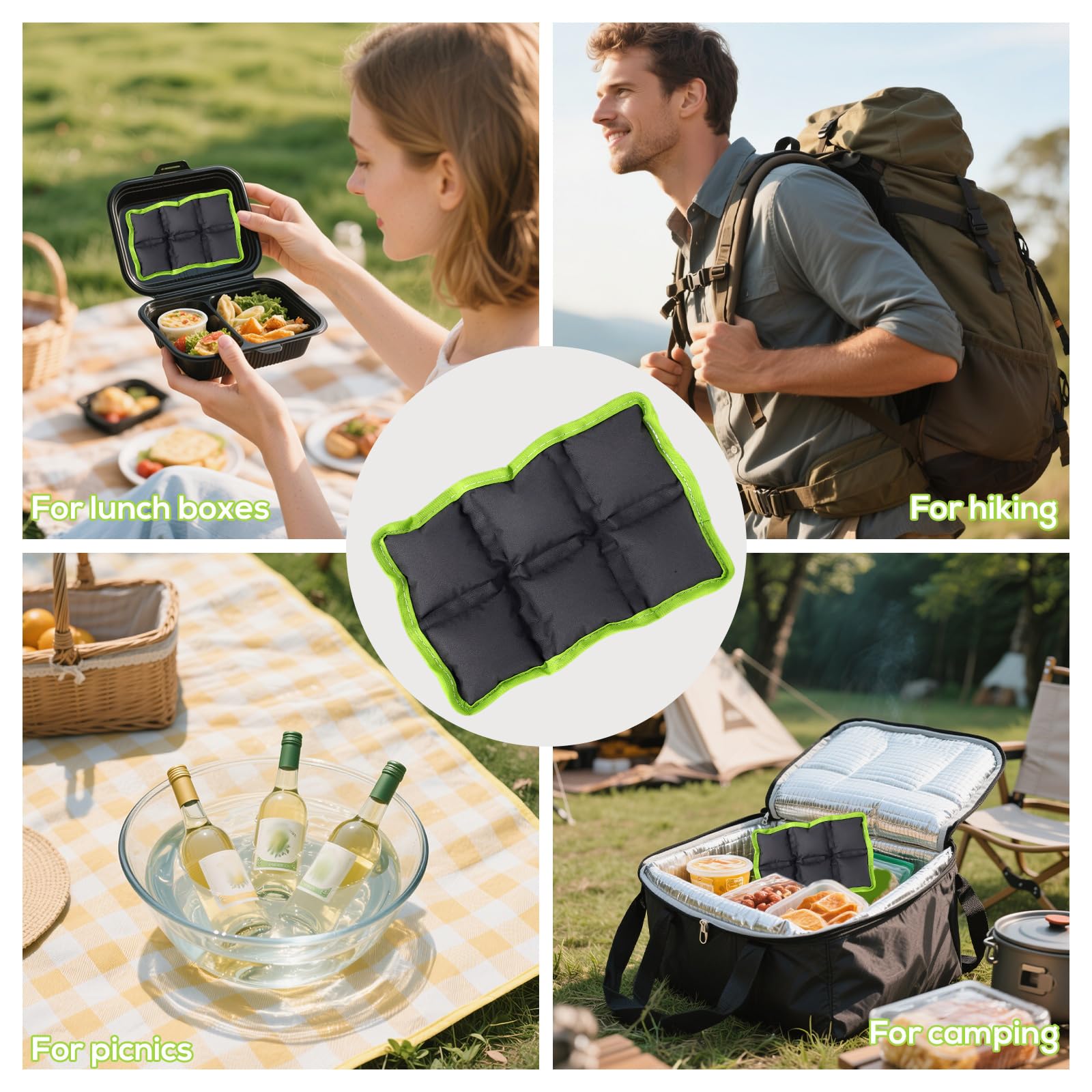 Lyreh 4pcs Reusable Lunch Box Ice Packs - Image 7