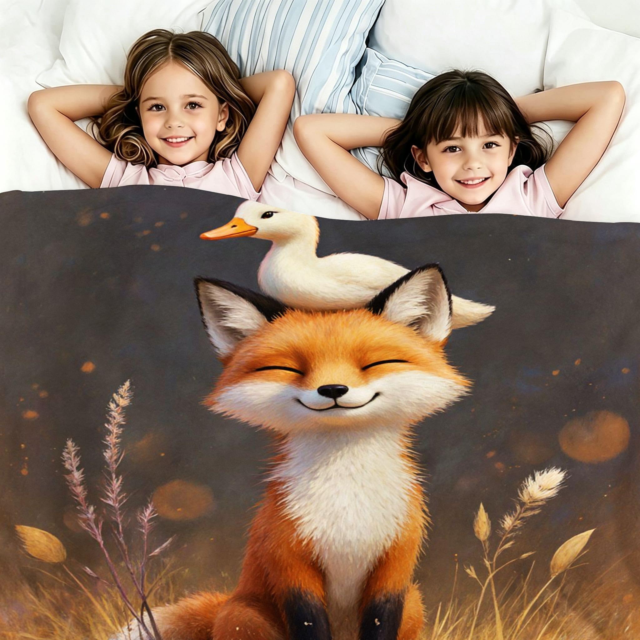 Manta XXL 240x260 cm Pájaro Florido Polar para Sofá Cama-A394