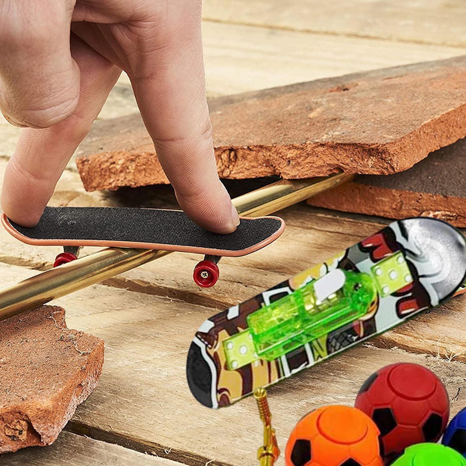 Finger-Skateboard-Adventskalender – 24 Türchen Mit Fingerboard-Zubehör, Für Kinder, Teens Und Erwachsene, Weihnachts-Countdown
