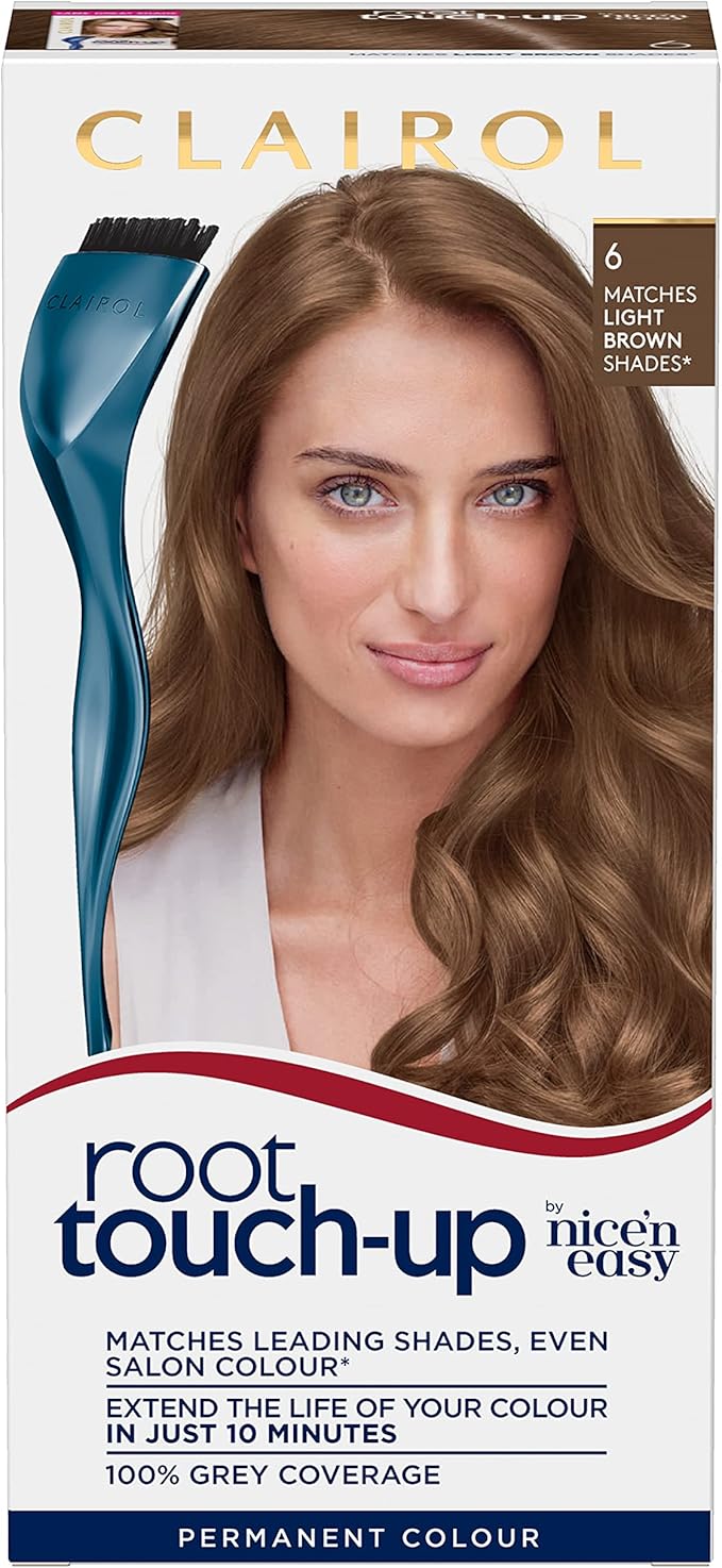 Clairol Root TouchUp Permanent Hair Dye, 6 Light Brown Amazon.co.uk Beauty